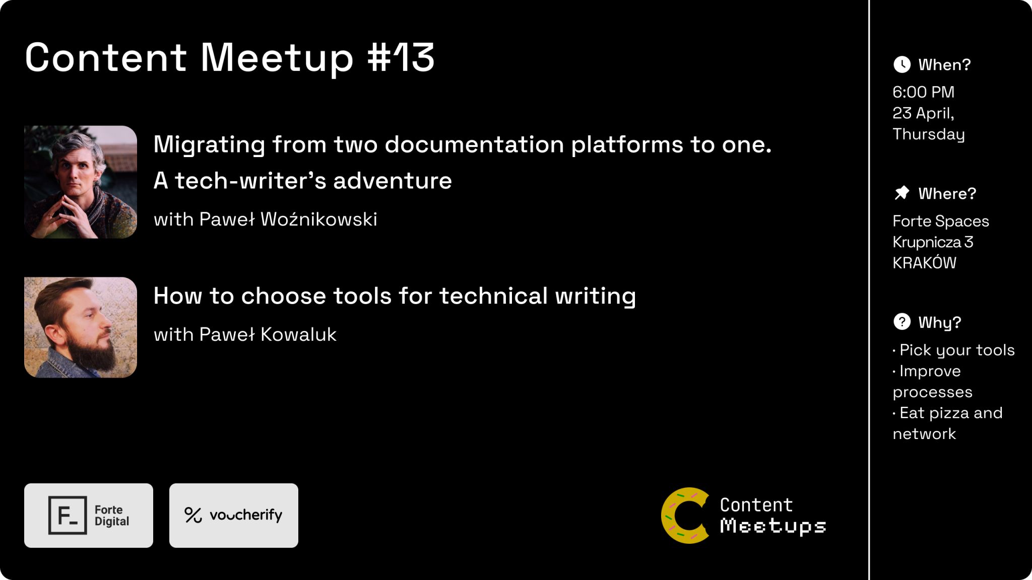 Promotion image for the Content Bytes event.