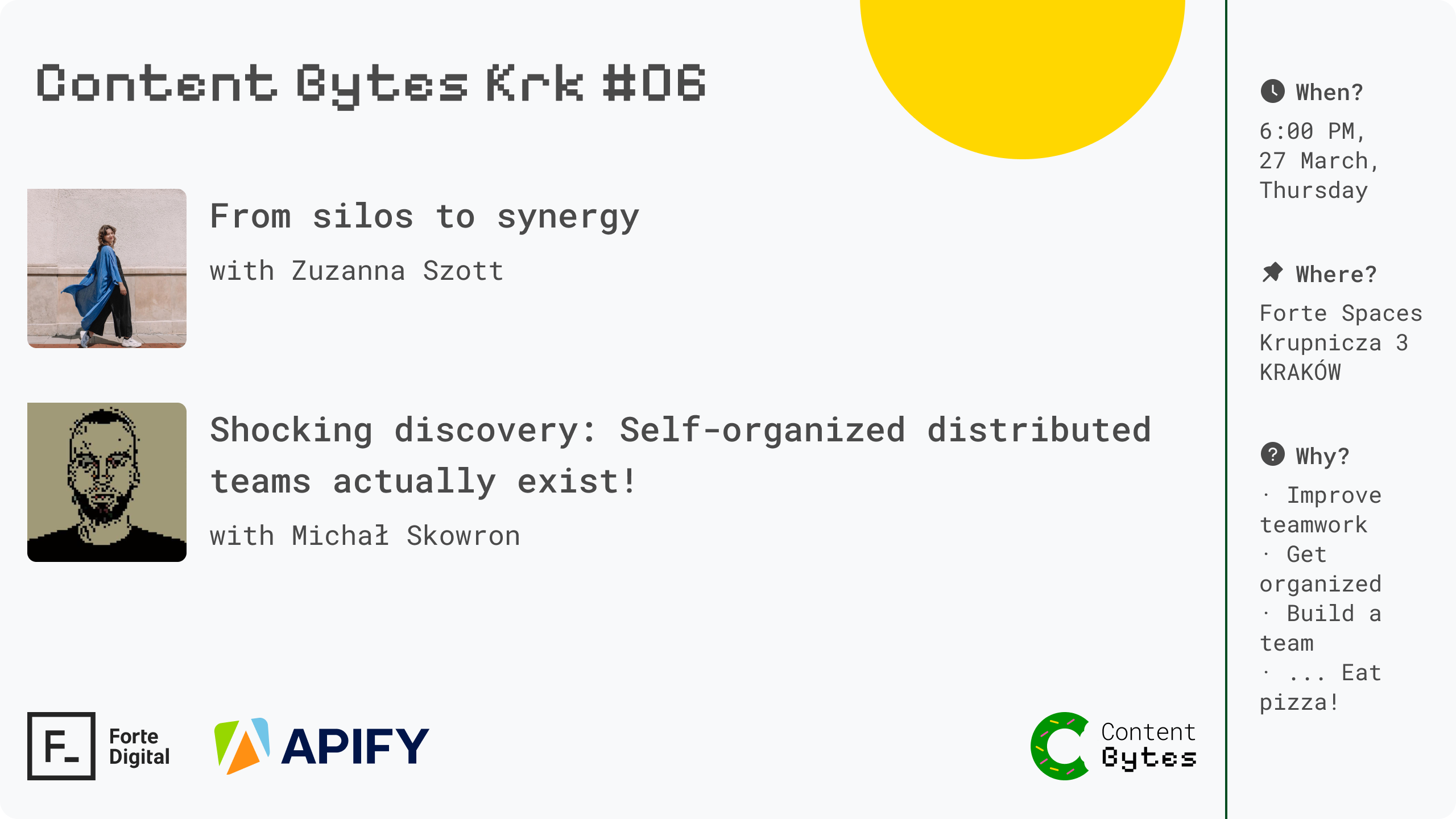 Promotion image for the Content Bytes event no.6
